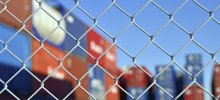 Containers in the customs clearance zone as Shipa Freight helps with customs clearance