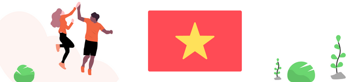 Flag of Vietnam to show Shipa Freight capacity to ship to Vietnam