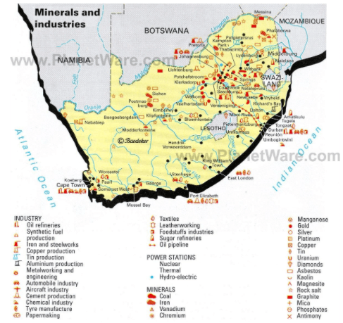 Map of South Africa